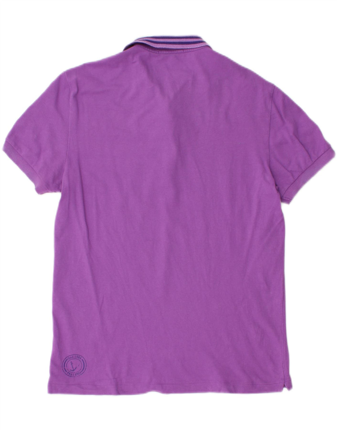 Polo Uomo Gas Small Viola In Cotone