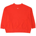 Felpa Nike da uomo vestibilità ampia, maglione rosso medio, cotone