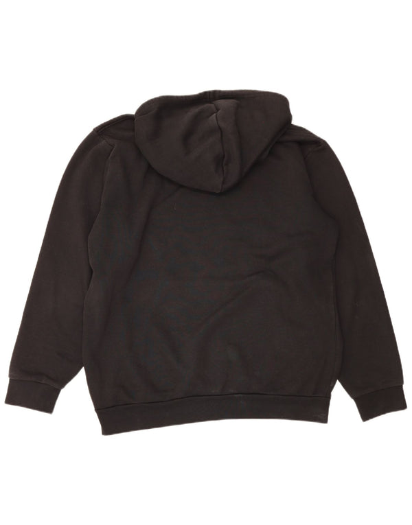 Felpa con cappuccio da uomo Adidas Large in cotone nero