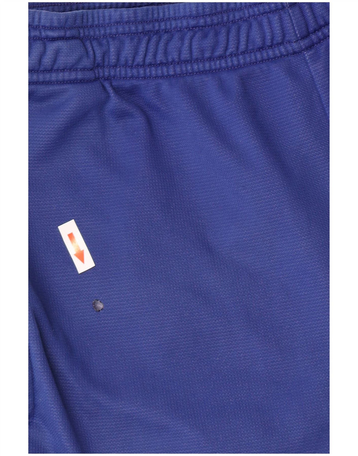 Pantaloncini sportivi grafici da uomo Adidas blu medio in poliammide