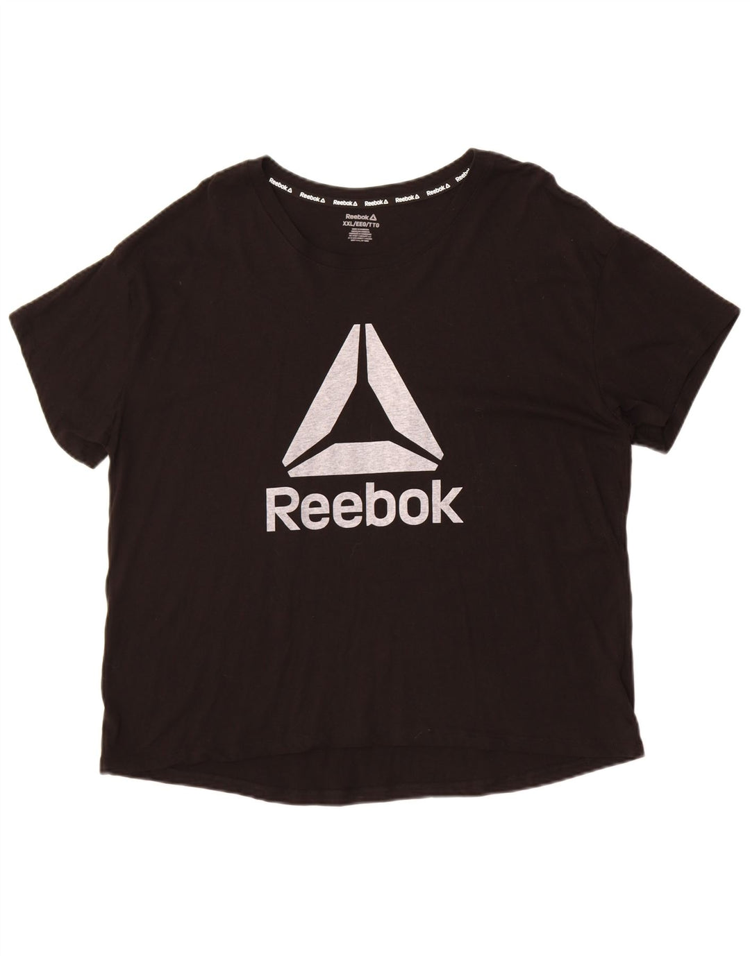 T-shirt grafica da uomo Reebok Top 2XL in cotone nero