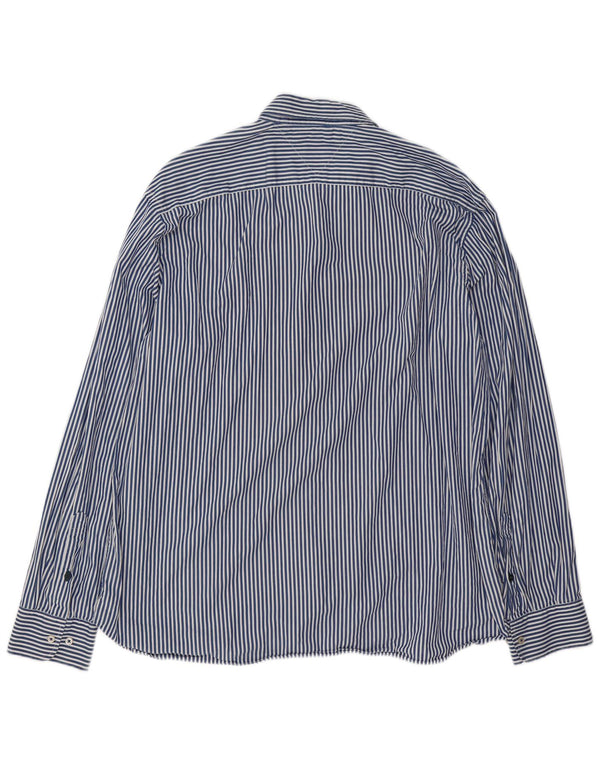 Camicia da uomo su misura Tommy Hilfiger 2XL cotone a righe blu