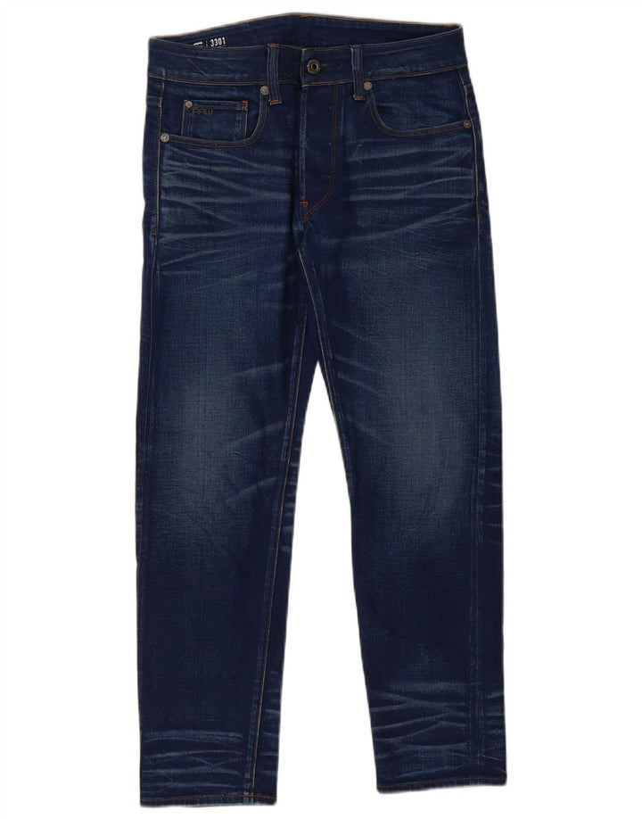Jeans slim G-STAR da donna 3301 W28 L28 cotone blu