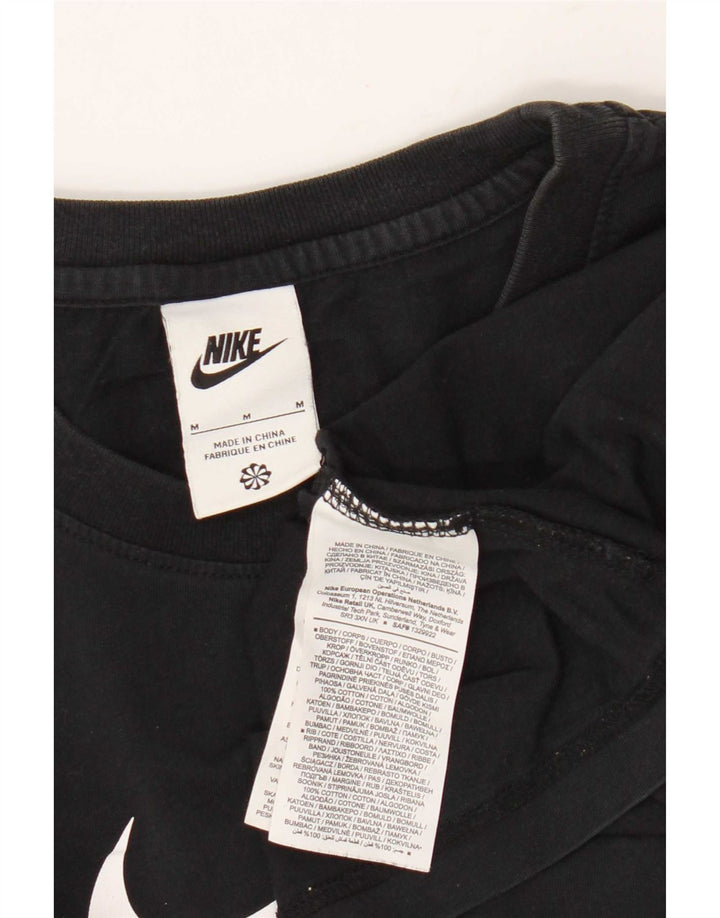 T-shirt grafica da uomo Nike Top in cotone nero medio