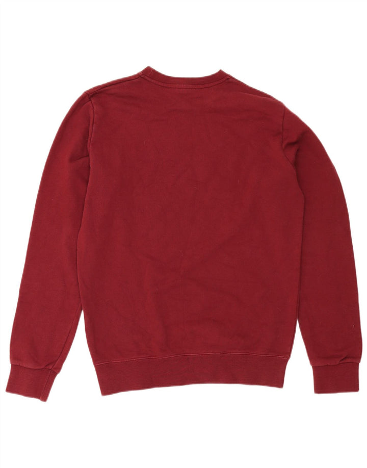 STARTER Mens USA Graphic Sweatshirt Jumper Small Burgundy Cotton