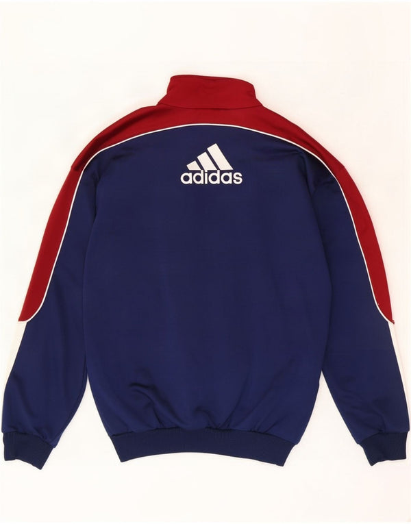 Giacca da tuta da uomo Adidas UK 36/38 Small Blu Navy Colourblock