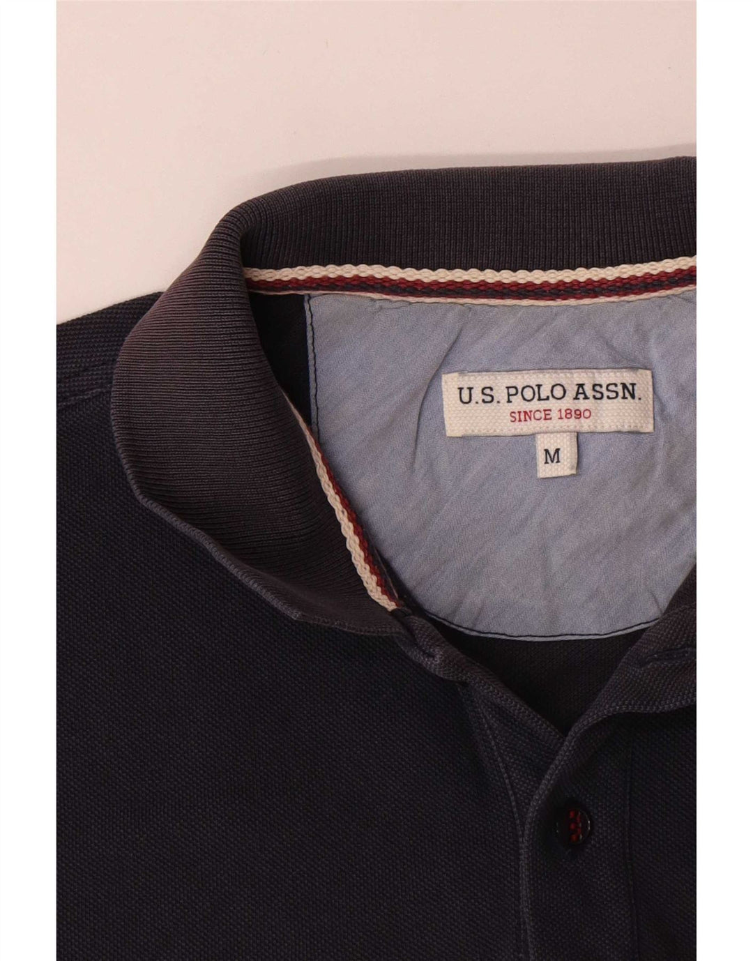 Polo Assn. degli Stati Uniti Polo da uomo in cotone blu navy medio