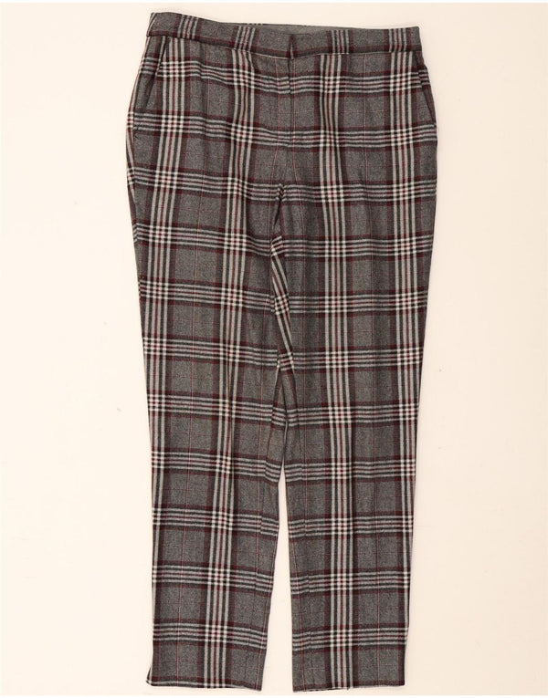 Pantaloni chino da donna Massimo Dutti EU 40 medio W30 L29 grigio a quadri