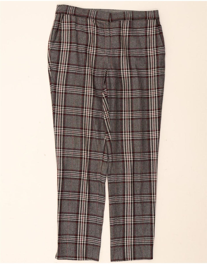 Pantaloni chino da donna Massimo Dutti EU 40 medio W30 L29 grigio a quadri