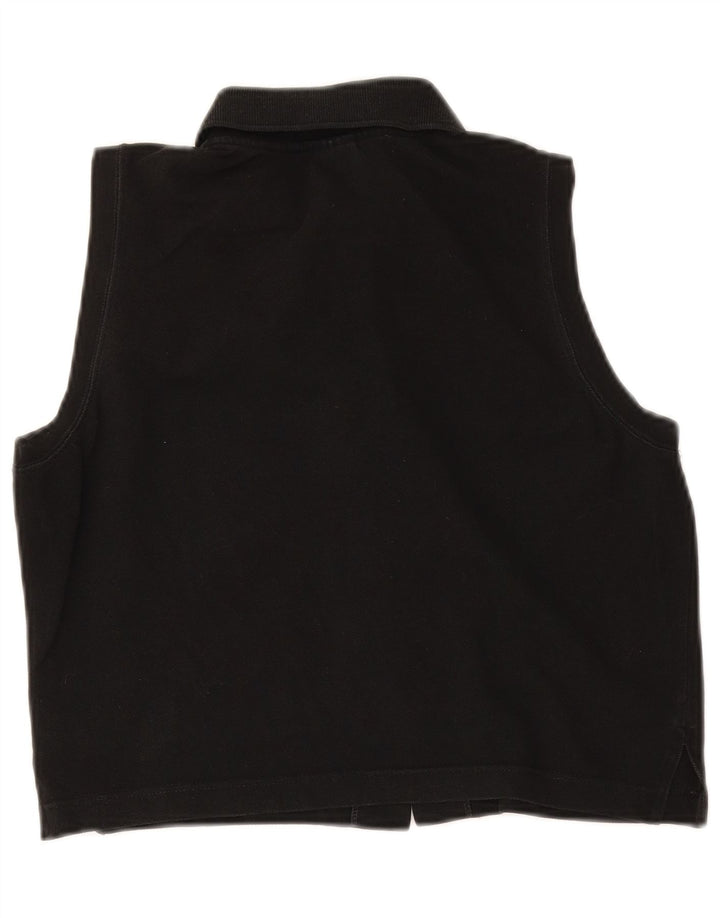 Camicetta senza maniche corta da donna Lacoste taglia 44 grande nera