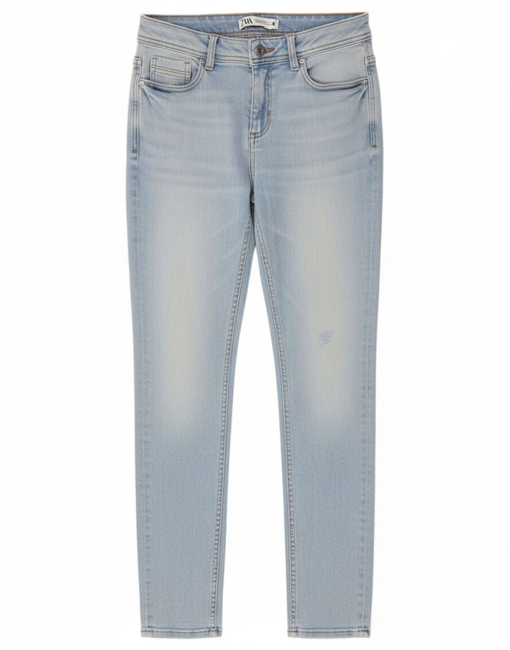 Jeans skinny da donna Zara EU 36 piccoli W26 L27 blu
