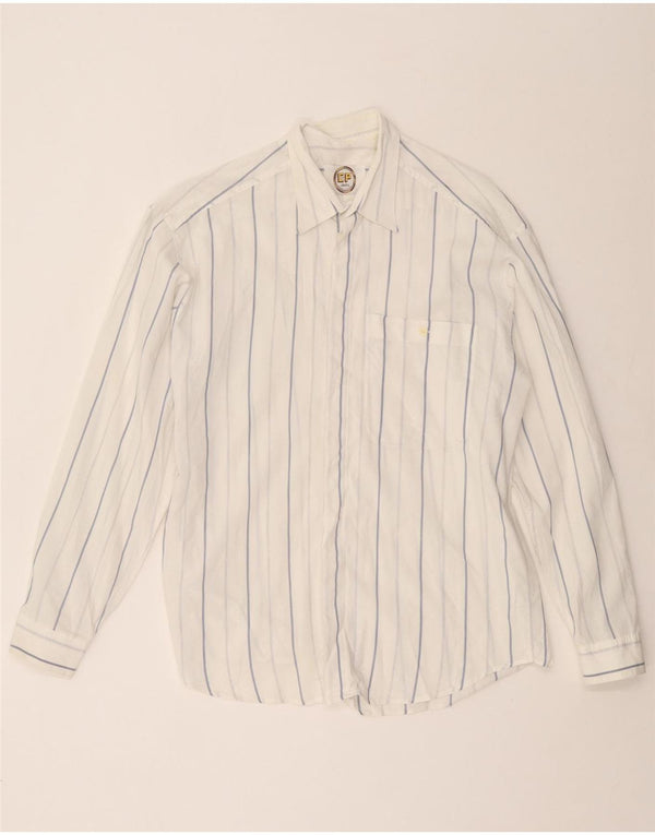 Camicia da uomo VINTAGE a righe bianche grandi