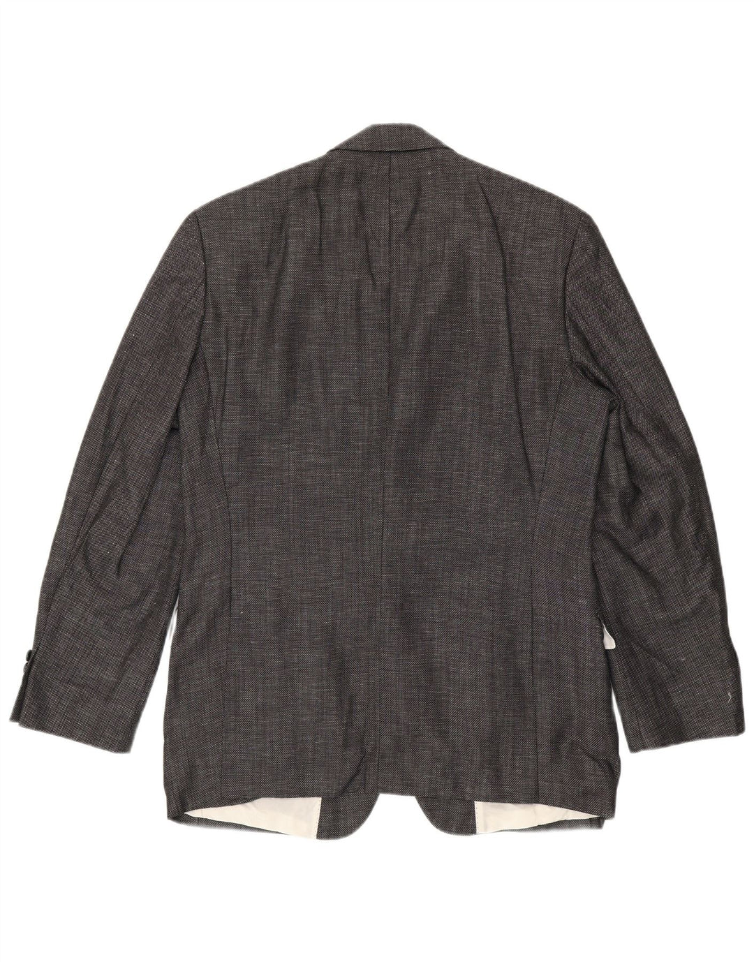 Giacca blazer da uomo a 2 bottoni Hugo Boss EU 50 grande lana vergine grigia