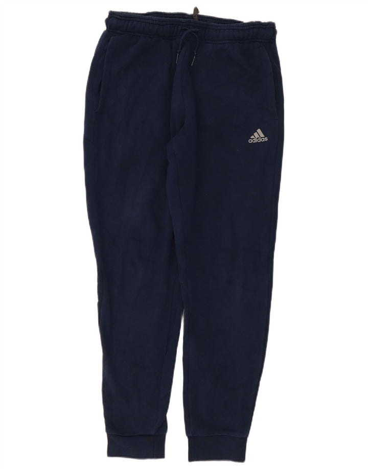Pantaloni da tuta da uomo Adidas Joggers piccoli in poliestere blu navy