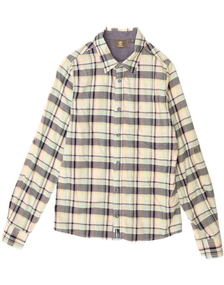 Camicia in flanella da ragazzo TIMBERLAND 15-16 anni a quadri medio multicolore