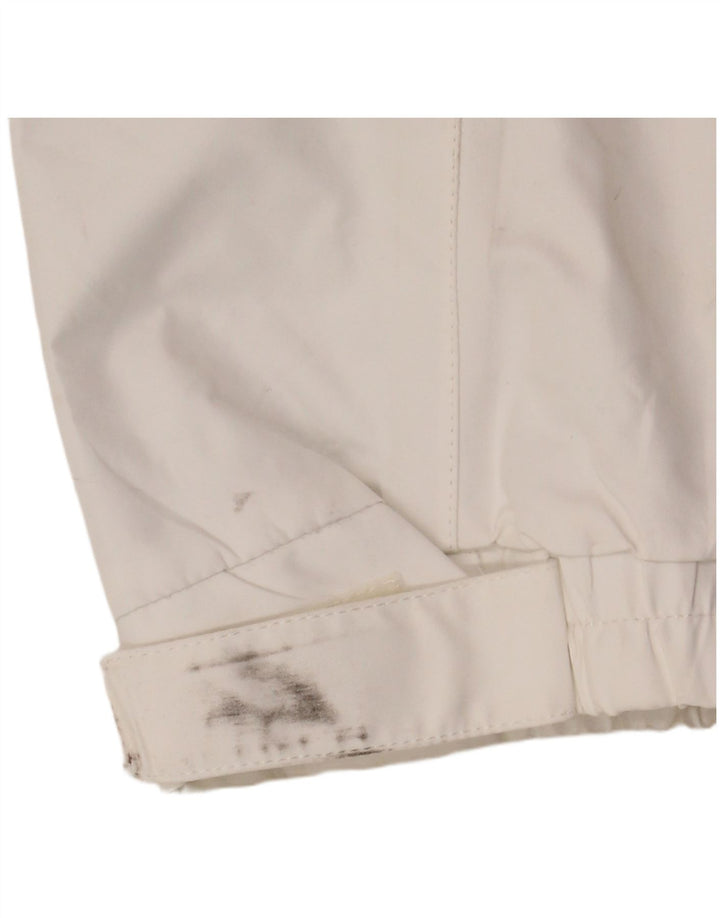 Giacca antipioggia con cappuccio da donna Helly Hansen UK 16 grande poliestere bianco