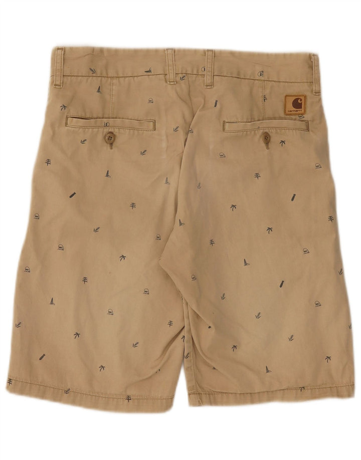 Pantaloncini chino da uomo con motivo astratto Carhartt W30 cotone beige medio