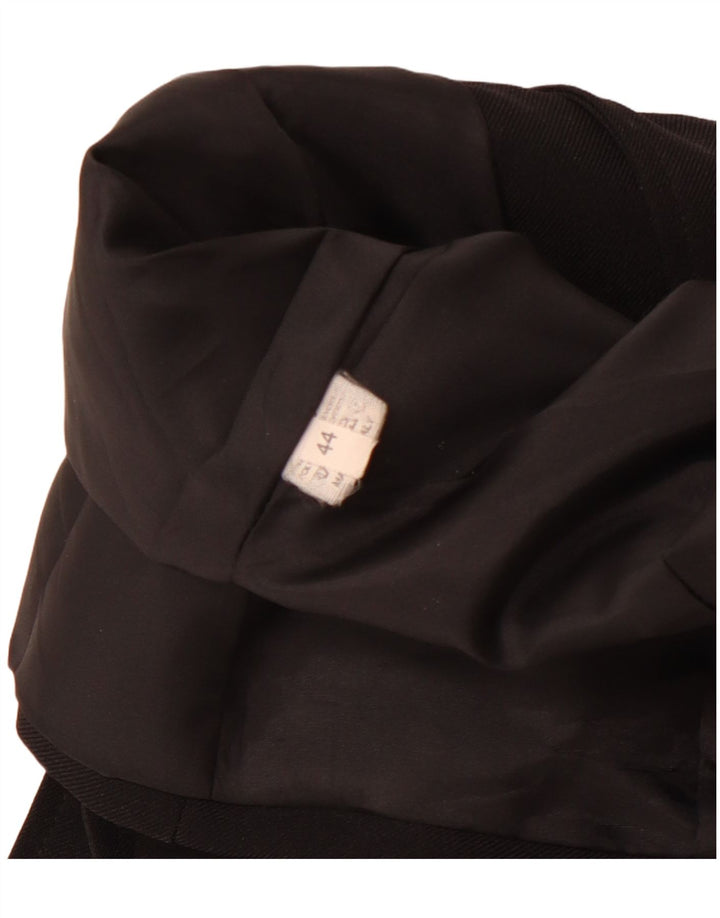 Giacca blazer vintage da donna a 4 bottoni IT 44 poliestere nero medio