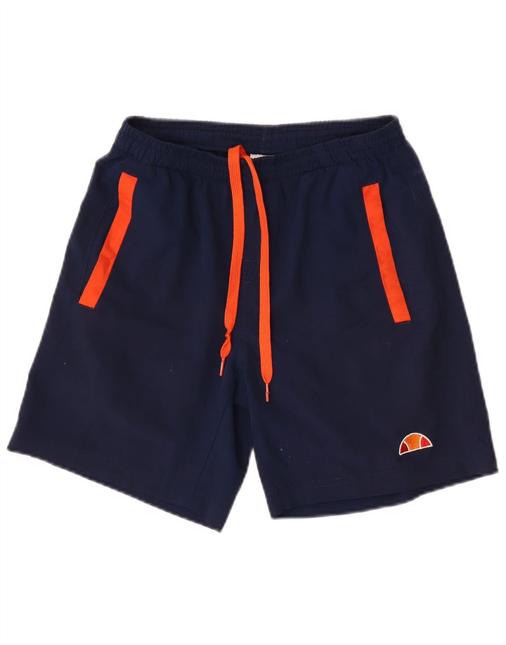 Pantaloncini sportivi da ragazzo Ellesse 11-12 anni in poliestere blu navy