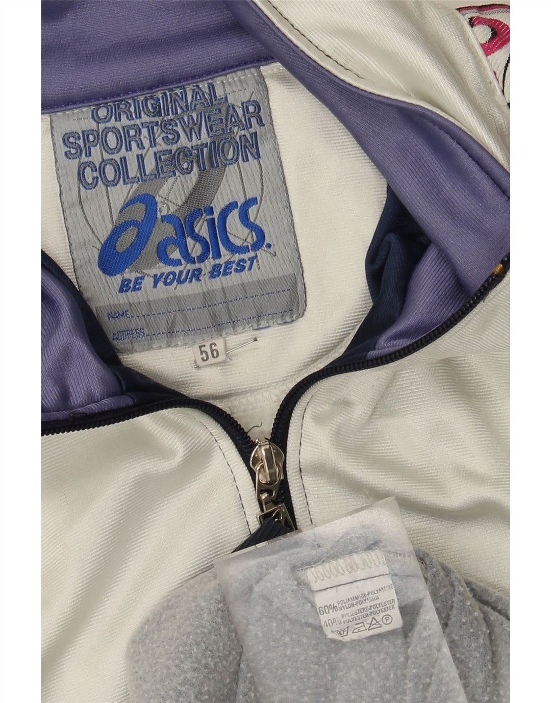 Giacca sportiva da uomo con grafica Asics IT 56 XL Blu Colourblock in poliammide