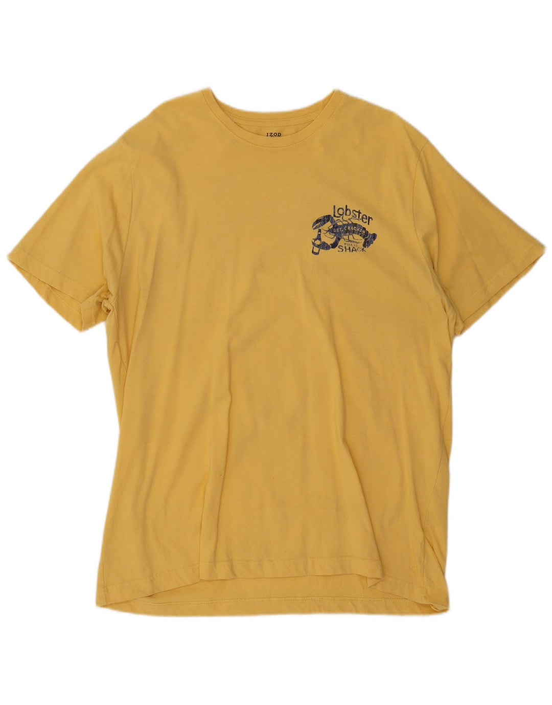 T-shirt grafica da uomo Izod Top XL in cotone giallo