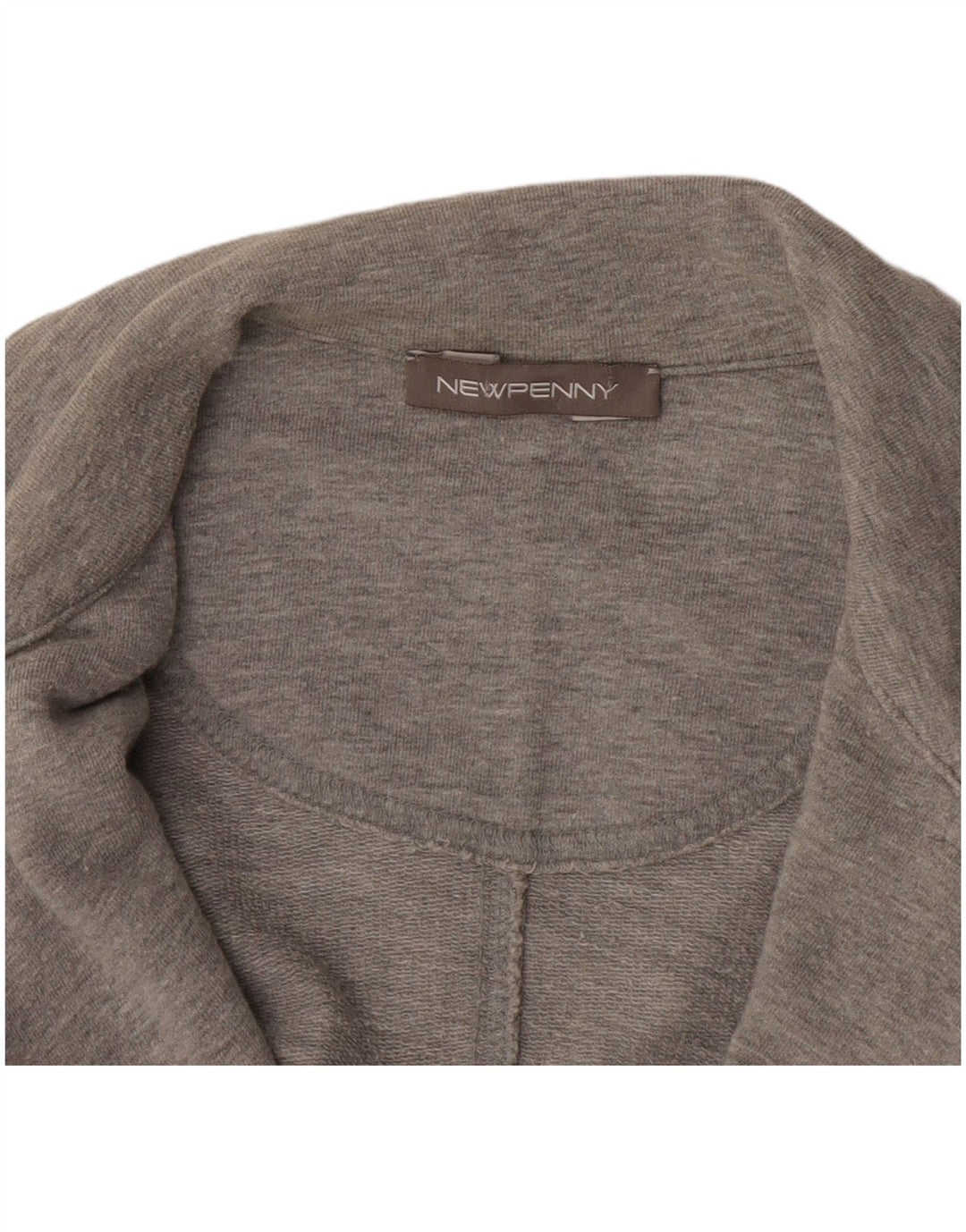 NUOVA giacca blazer a 2 bottoni da donna PENNY UK 10 piccola grigia