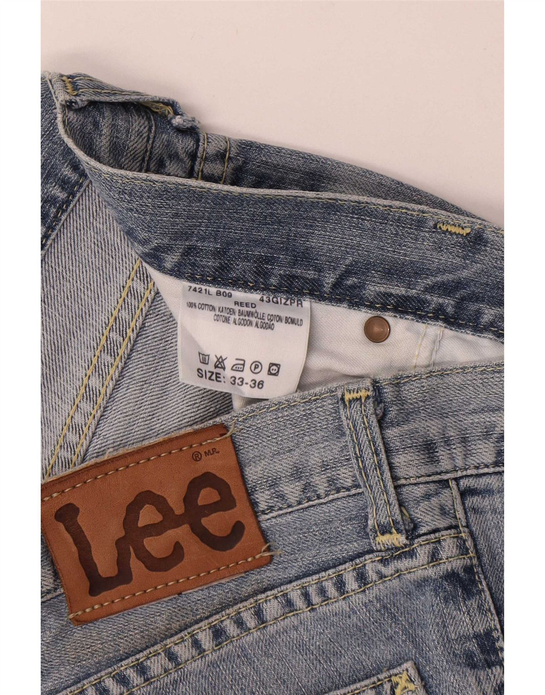 Jeans Lee Bootcut REED da donna W33 L36 cotone blu