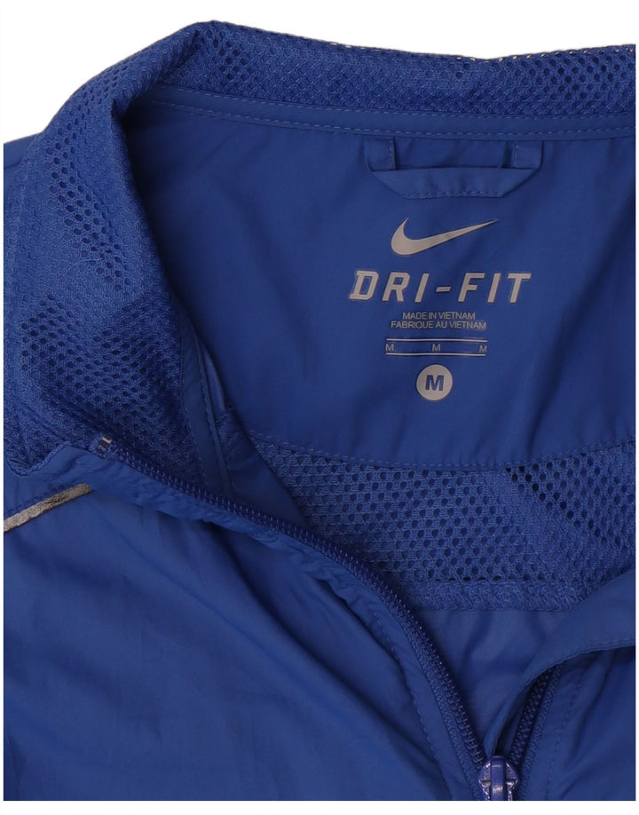 Giacca da tuta Nike Dri Fit da uomo in poliestere blu medio