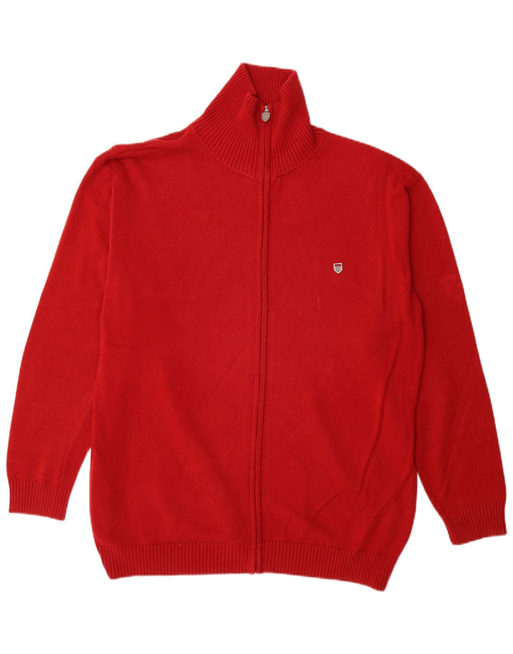 Maglione cardigan da uomo Basefield 2XL cotone rosso