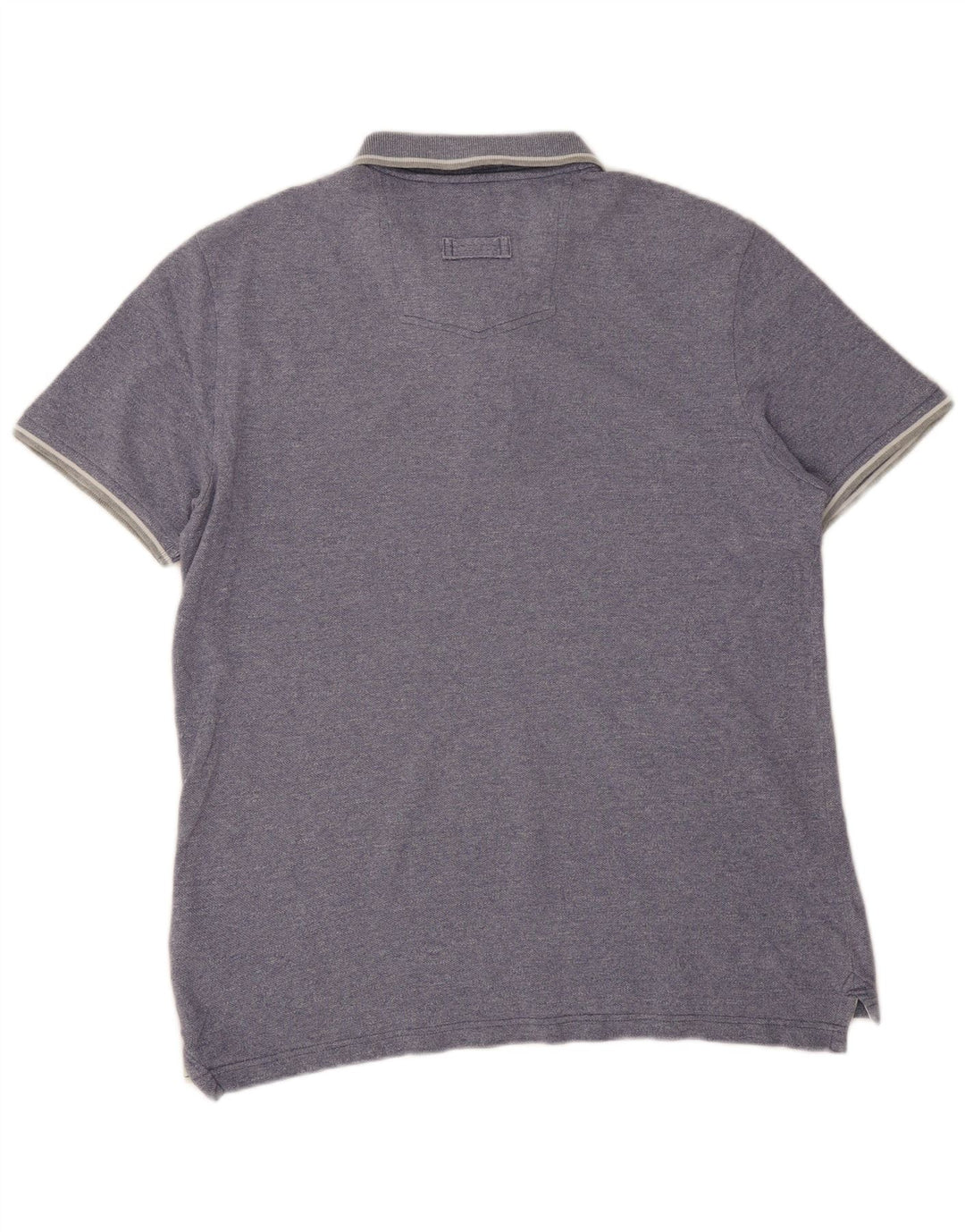 Polo da uomo Fat Face grande in cotone blu