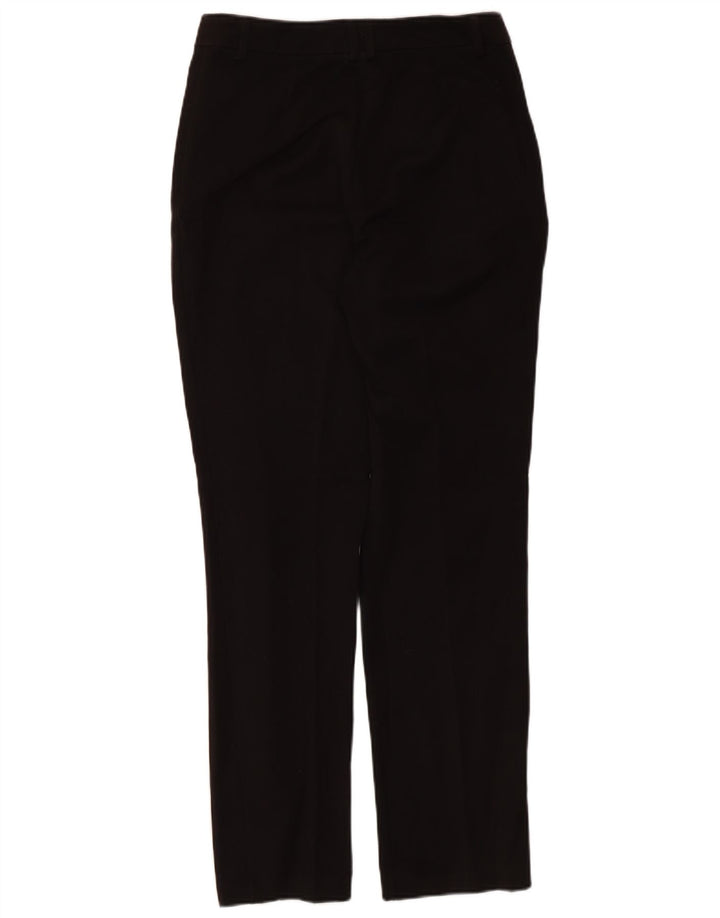 Pantaloni chino regolari da donna Marks & Spencer UK 8 piccoli W28 L29 neri