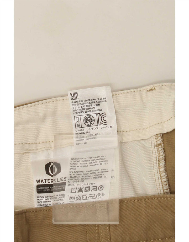 Pantaloni chino dritti da uomo Levi's W32 L30 in cotone beige