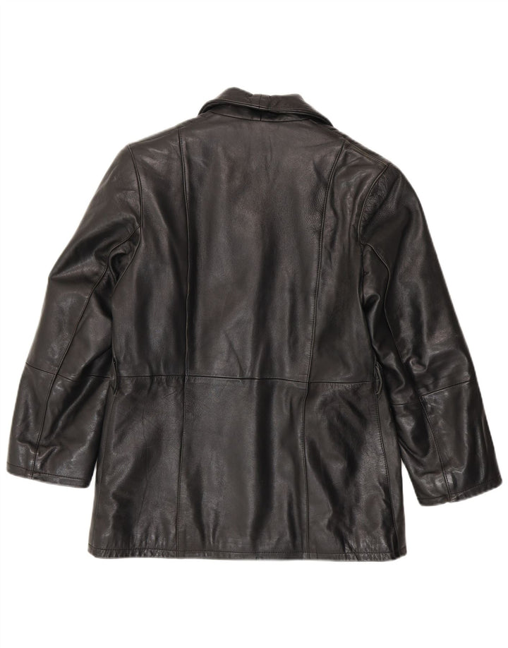 Giacca in Pelle Donna Arianna IT 42 Media Pelle Nera
