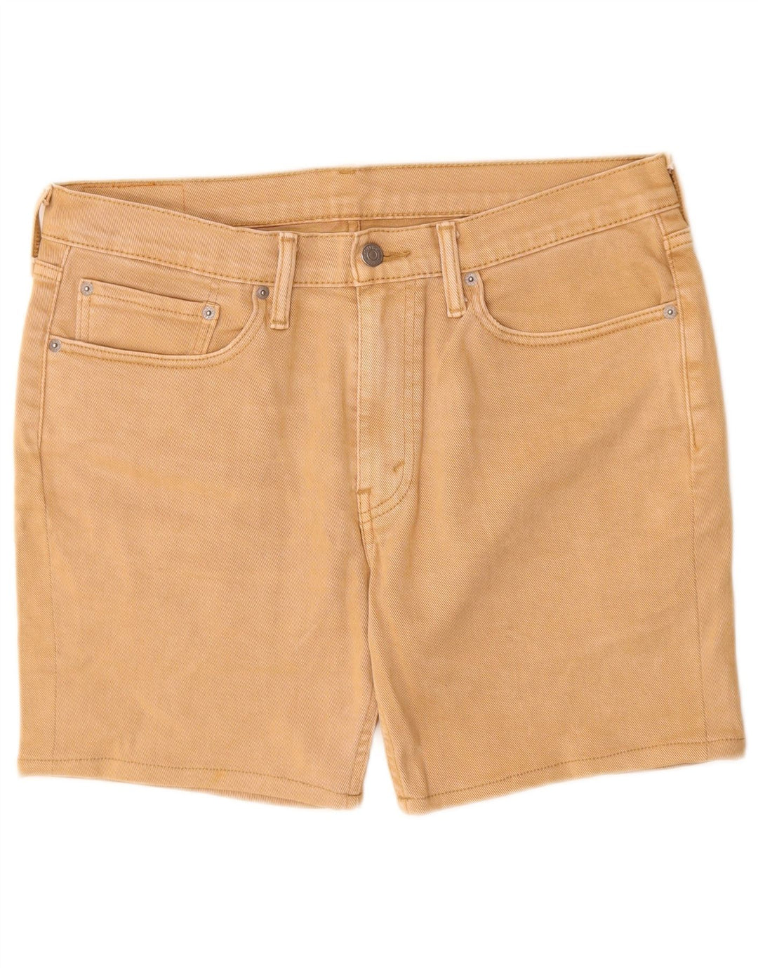 Pantaloncini di jeans Levi's 514 da uomo W34 Large in cotone beige