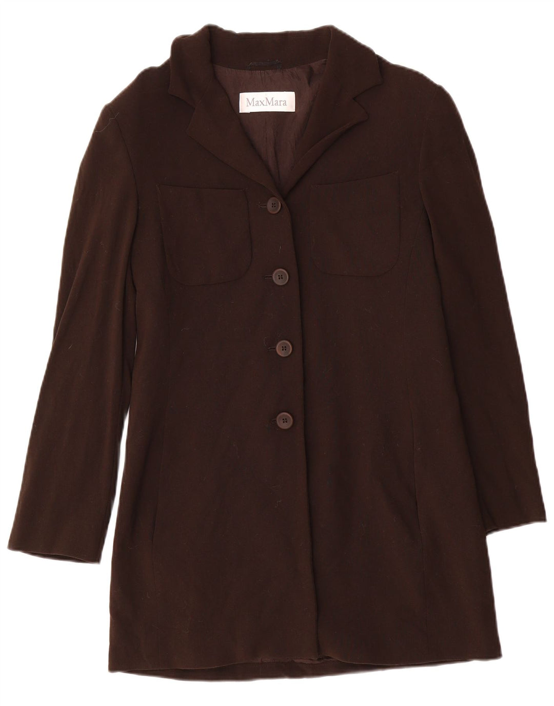 Cappotto da donna Max Mara UK 10 piccolo in lana marrone