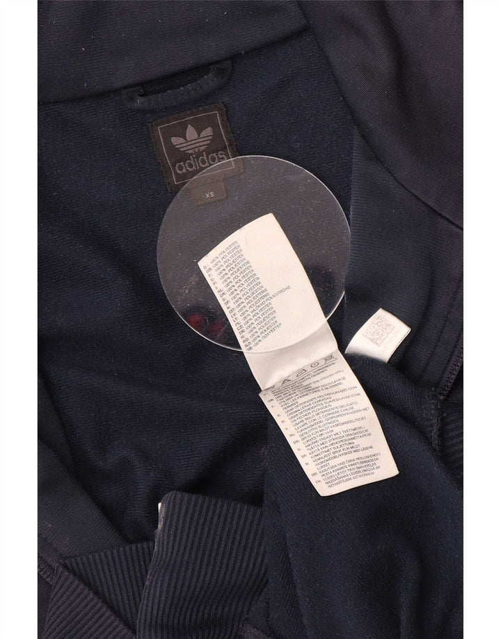Giacca da ginnastica grafica da uomo Adidas XS in poliestere blu navy