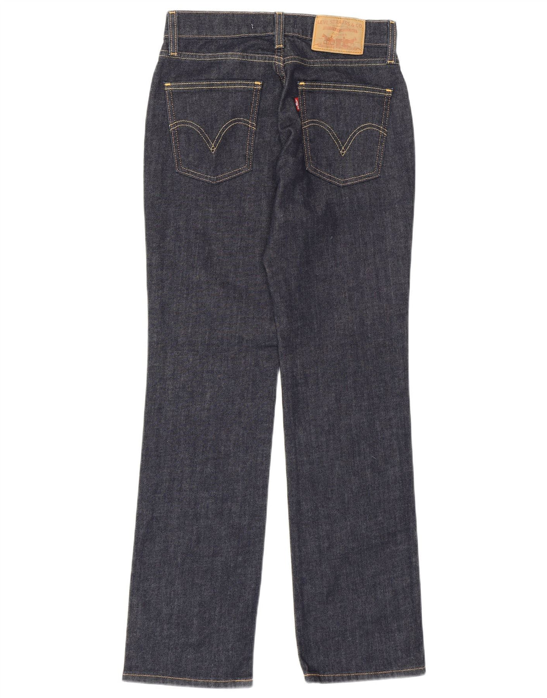Jeans dritti Levi's 528 da donna W27 L30 cotone blu navy