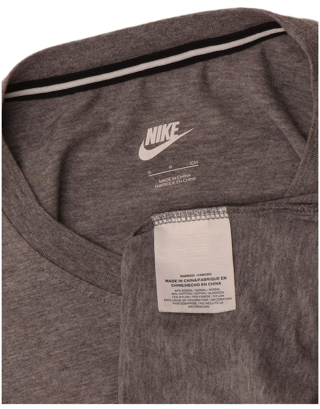Canotta Nike da uomo piccola in modal grigio puntinato