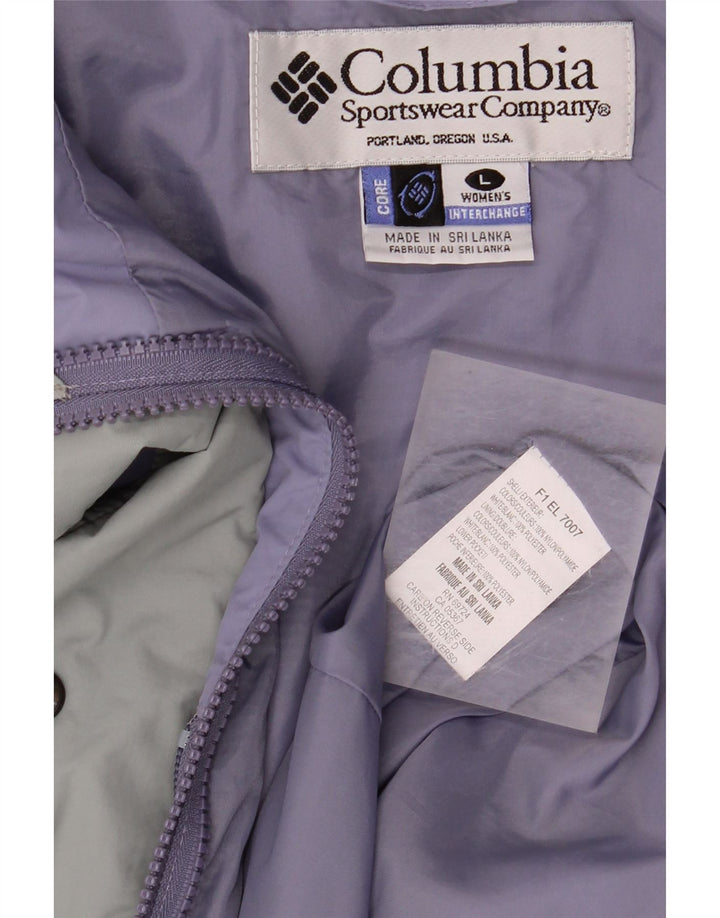 Giacca antipioggia Interchange da donna COLUMBIA UK 16 Large Purple Colourblock