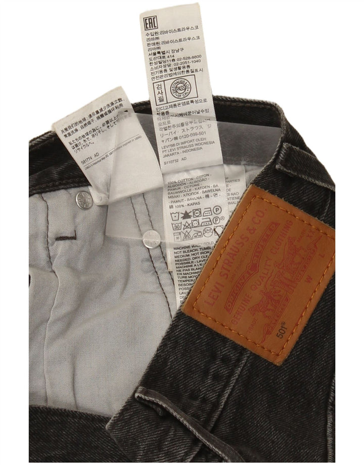 Jeans dritti Levi's 501 da donna W25 L26 cotone grigio