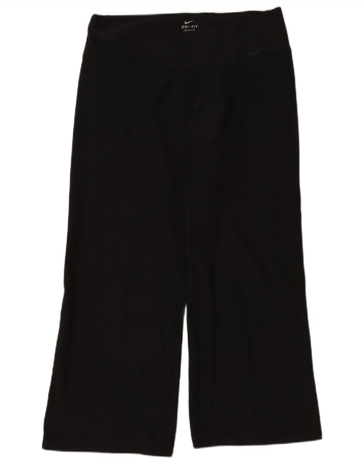Pantaloni da tuta NIKE Dri Fit da donna UK 16 Large Nero Poliestere