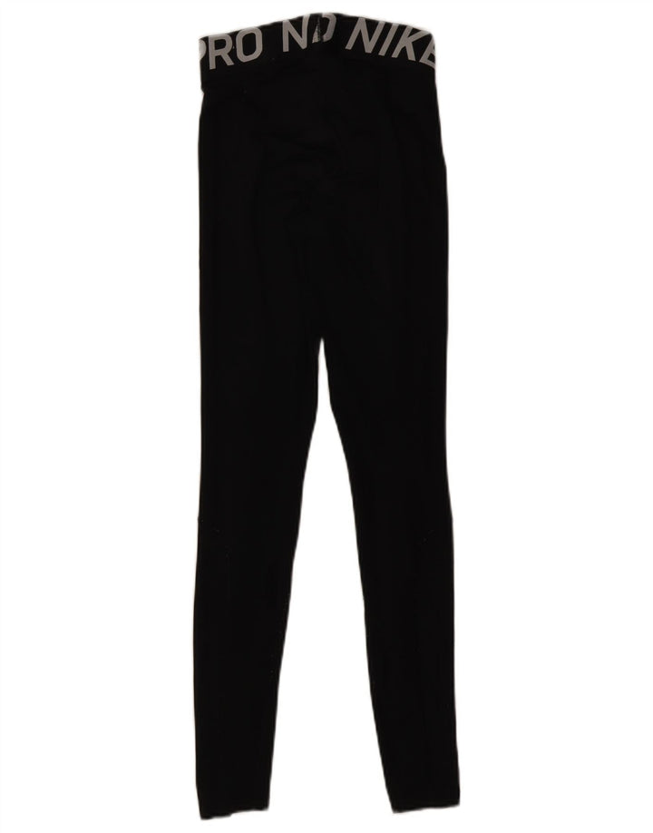 Leggings grafici NIKE da donna Dri Fit UK 4 XS poliestere nero