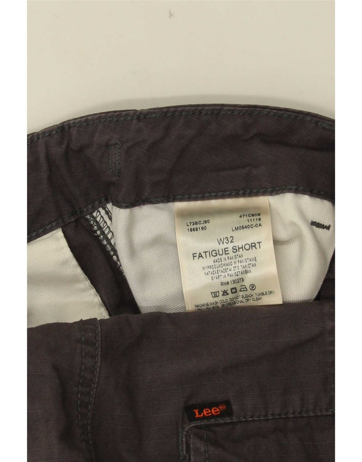 Pantaloncini cargo da uomo Lee W32 in cotone grigio medio