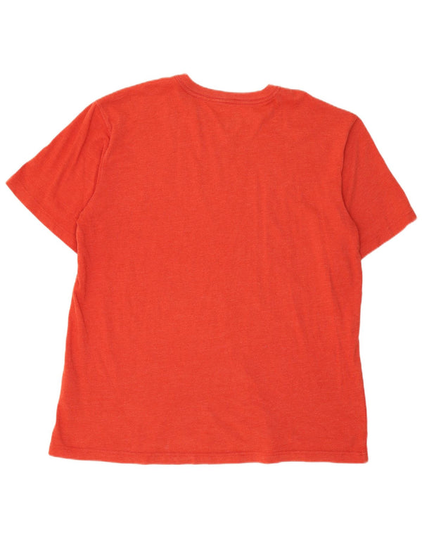 T-shirt grafica da uomo con vestibilità rilassata Carhartt Top XL in cotone arancione
