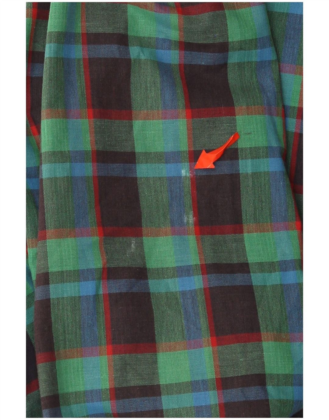 Giubbotto Bomber Donna VINTAGE IT 50 XL Cotone Verde Check