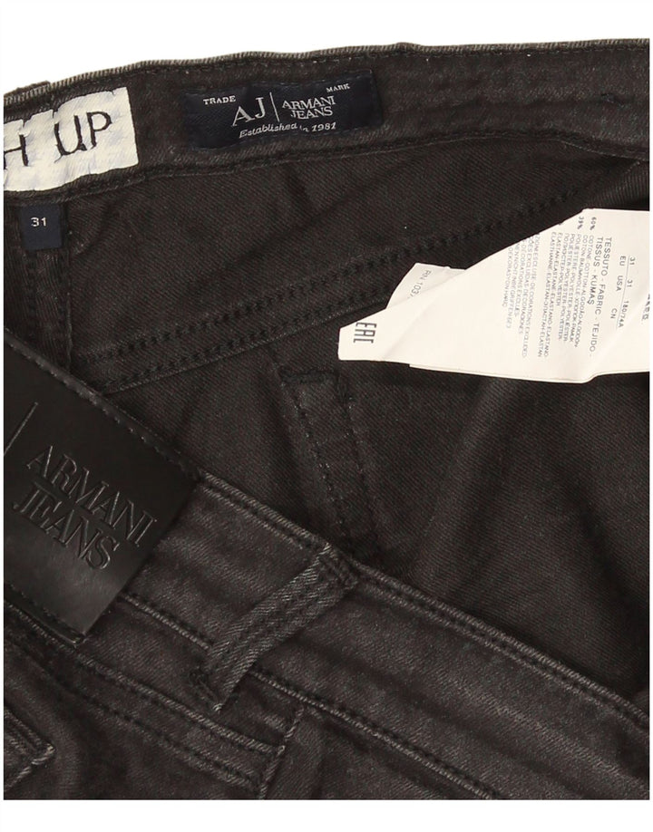 Pantaloncini di jeans da donna Armani W31 cotone nero medio