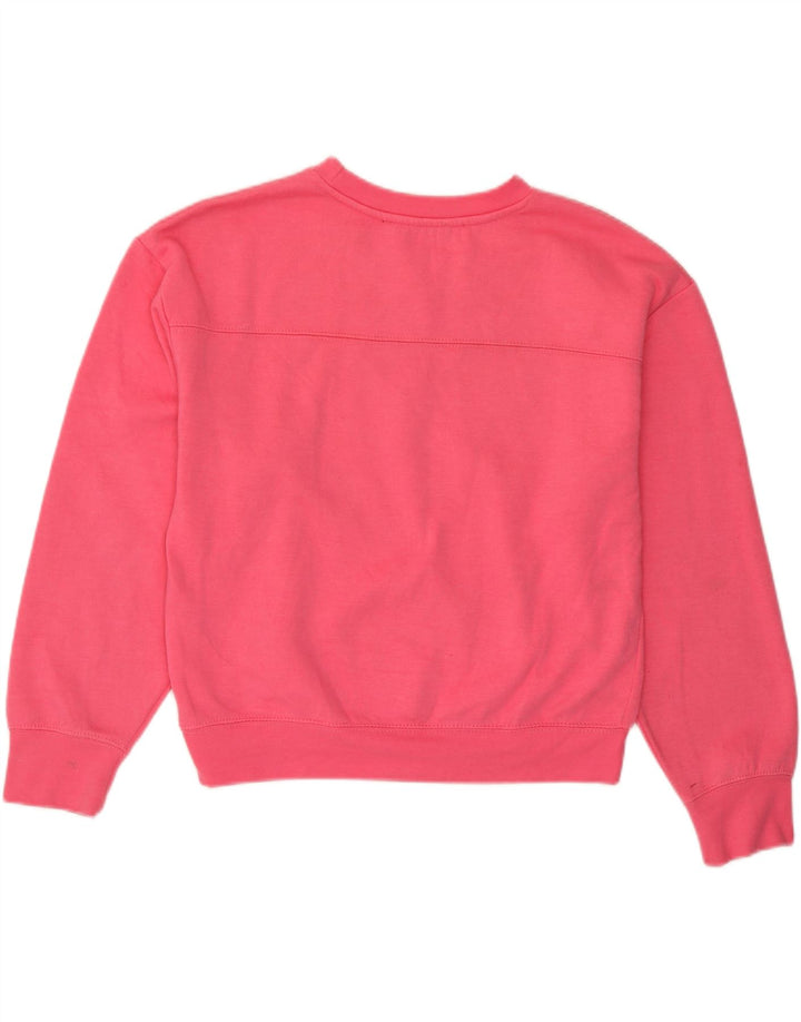 Felpa oversize da donna Zara UK 10 piccola rosa poliestere