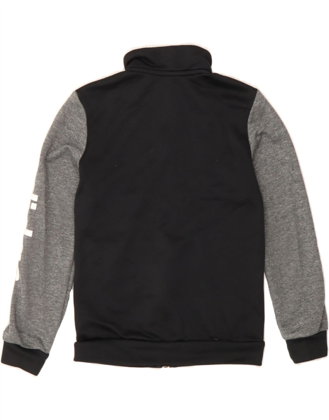 ADIDAS Boys Graphic Tracksuit Top Jacket 9-10 Years Grey Colourblock Vintage Adidas and Second-Hand Adidas from Messina Hembry 