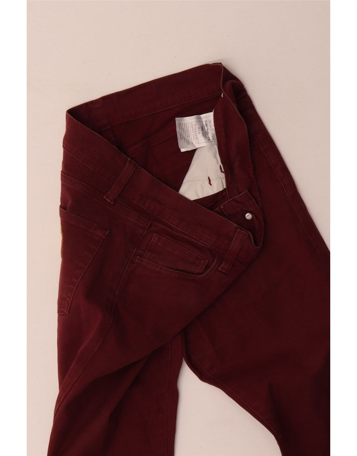 Pantaloni casual slim da donna CARHARTT W30 L34 cotone bordeaux