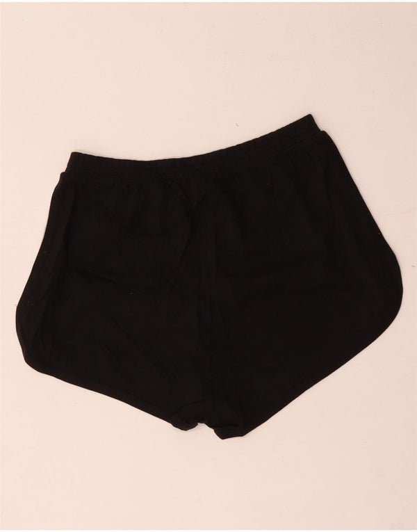 Pantaloncini sportivi grafici da donna Calvin Klein UK 6 XS cotone color block nero